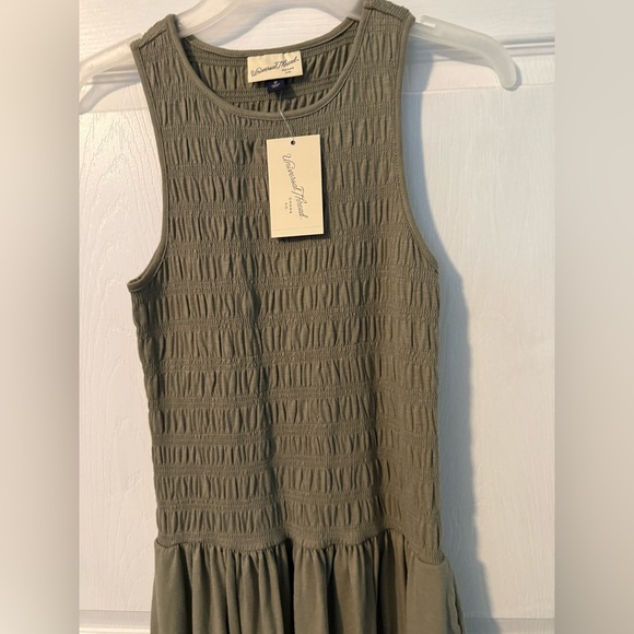 Universal Thread Smocked Knit Maxi
A-Line Dress Olive Green Med - Picture 3 of 8